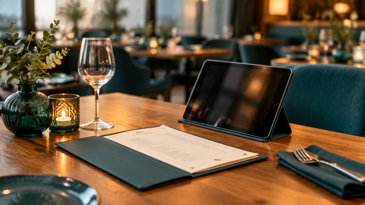 A menu page that answers booking and allergy questions